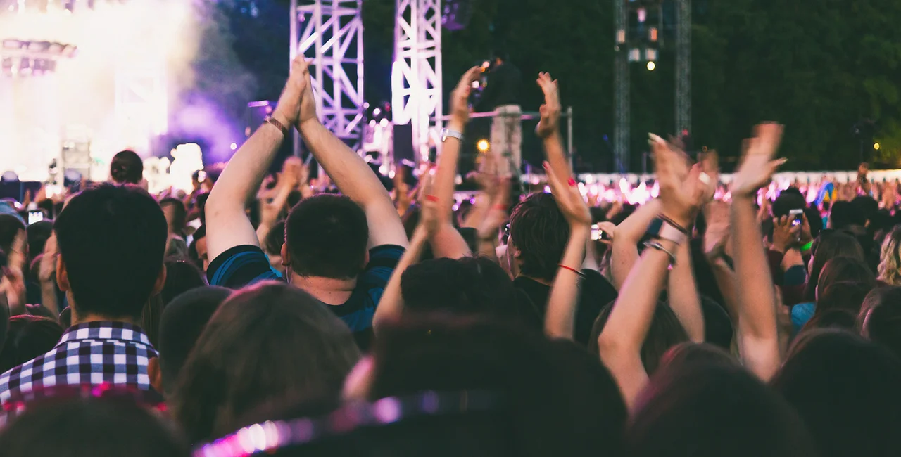 Audience at a live music concert via iStock / rrvachov