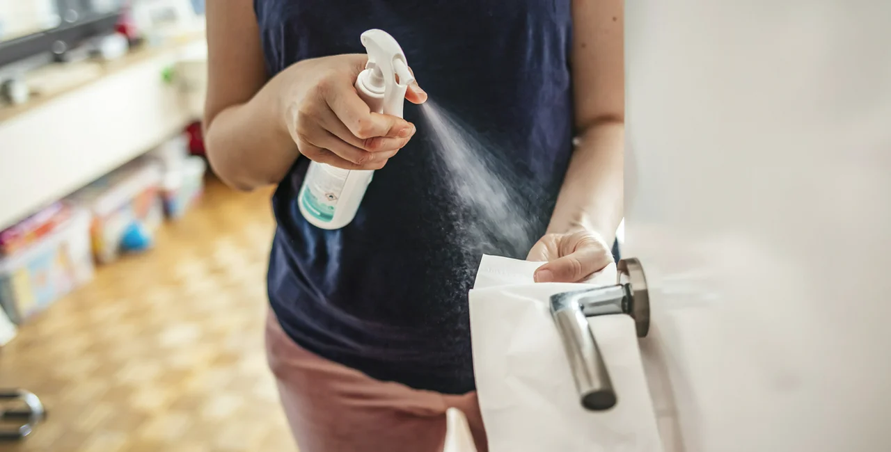 Regular disinfection of frequently-touched objects is one of the basic tips for preventing the spread of COVID-19; photo via iStock / dragana991