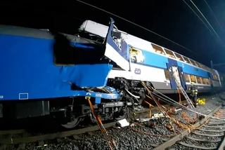 Czech train crash that left one dead, 35 injured apparently caused by human error