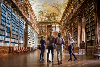 Go behind the ropes of the world's most beautiful library with Prague historians this summer