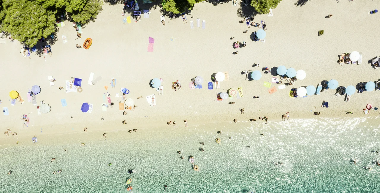 Aerial View of Zlatni Rat Beach, Bol, Croatia via iStock / FG Trade