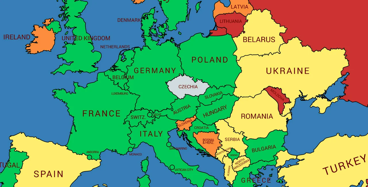 COVID-19 travel: where can you go from the Czech Republic? (August 24 update with map)