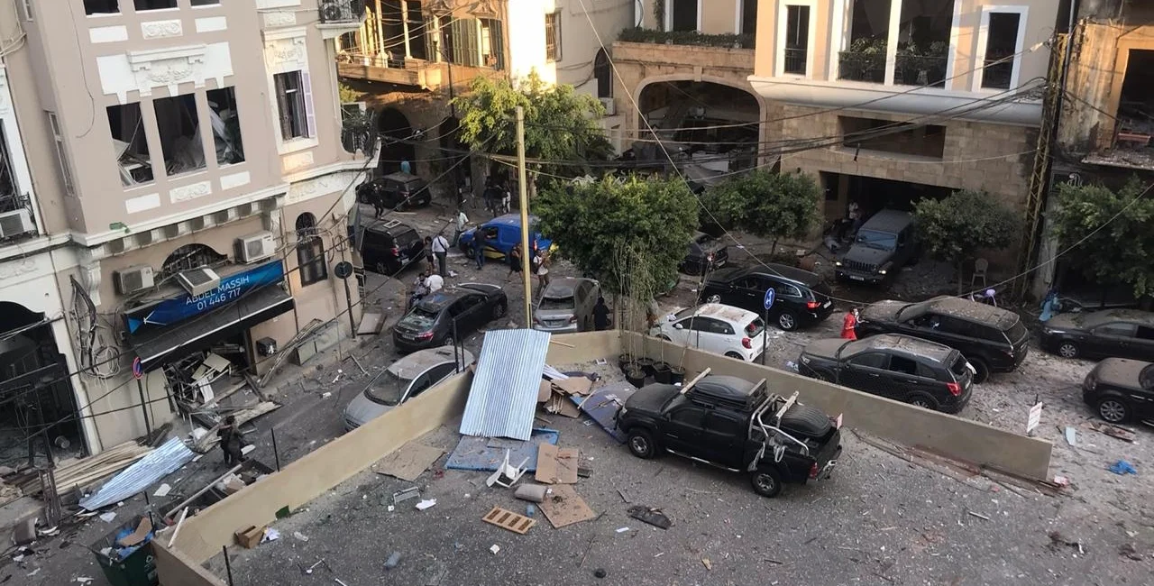 Port of Beirut explosion aftermath / Photo Wikipedia Commons @Anchal Vohra