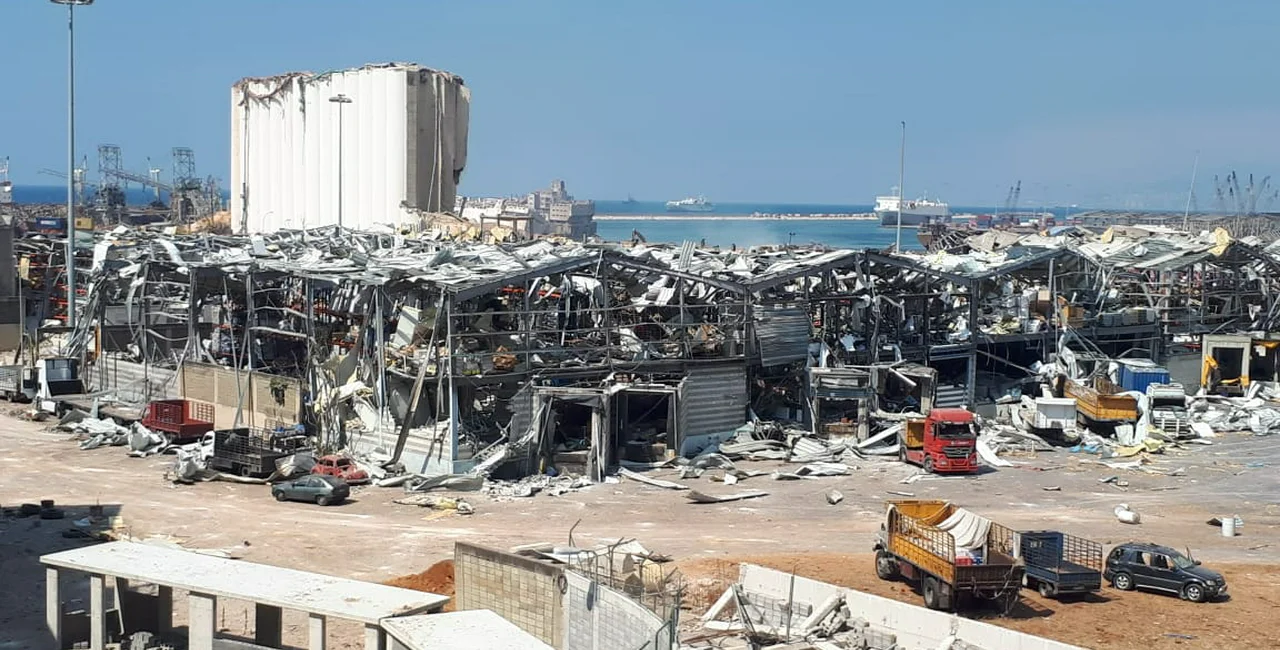 Aftermath of the 2020 Beirut explosions via Wikimedia / Freimut Bahlo
