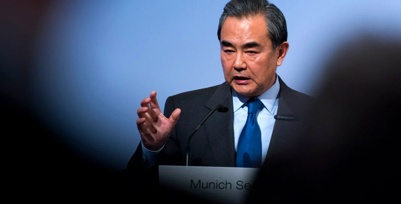 Chinese Foreign Minister Wang Yi in Munich, 2017 via Wikimedia / Kleinschmidt /MSC
