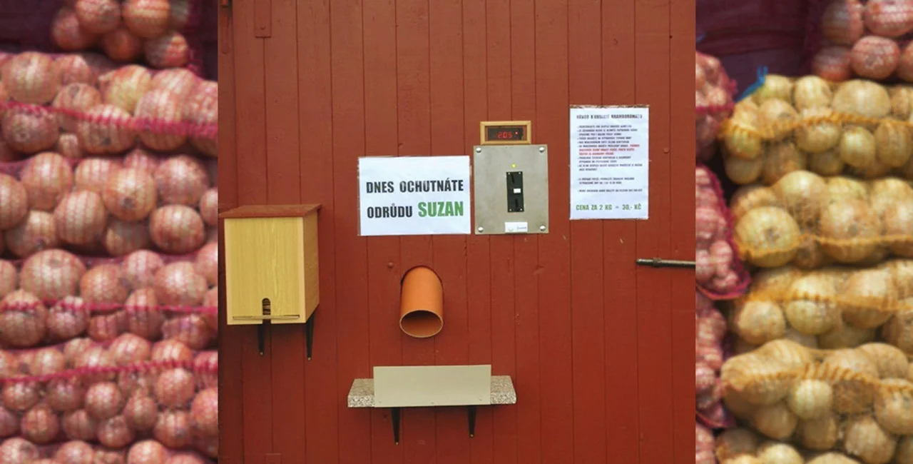 A potato vending machine at Vesa Velhartice near the Czech-Austrian border. Photo: Vesa Velhartice, a.s.