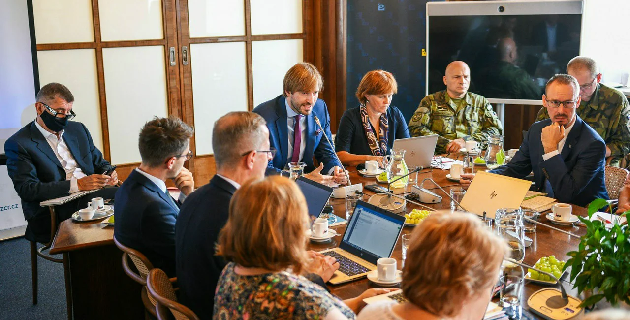 July 29 meeting with heads of the regional hygienic stations / Photo via Twitter @AdamVojtěch