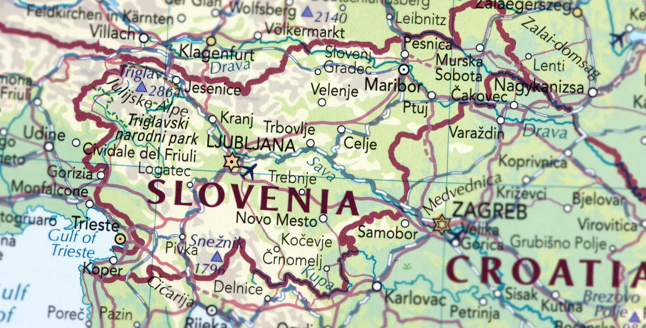 Map of Slovenia iStock photo @omersukrugoksu