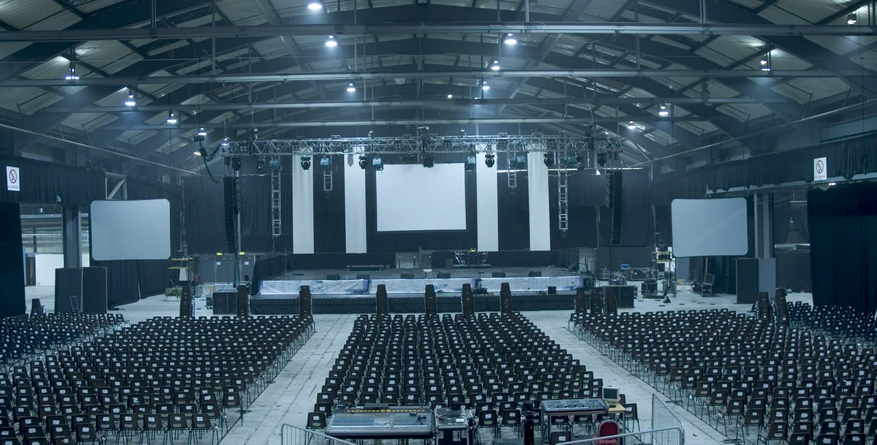 Empty concert arena via iStock / abzee