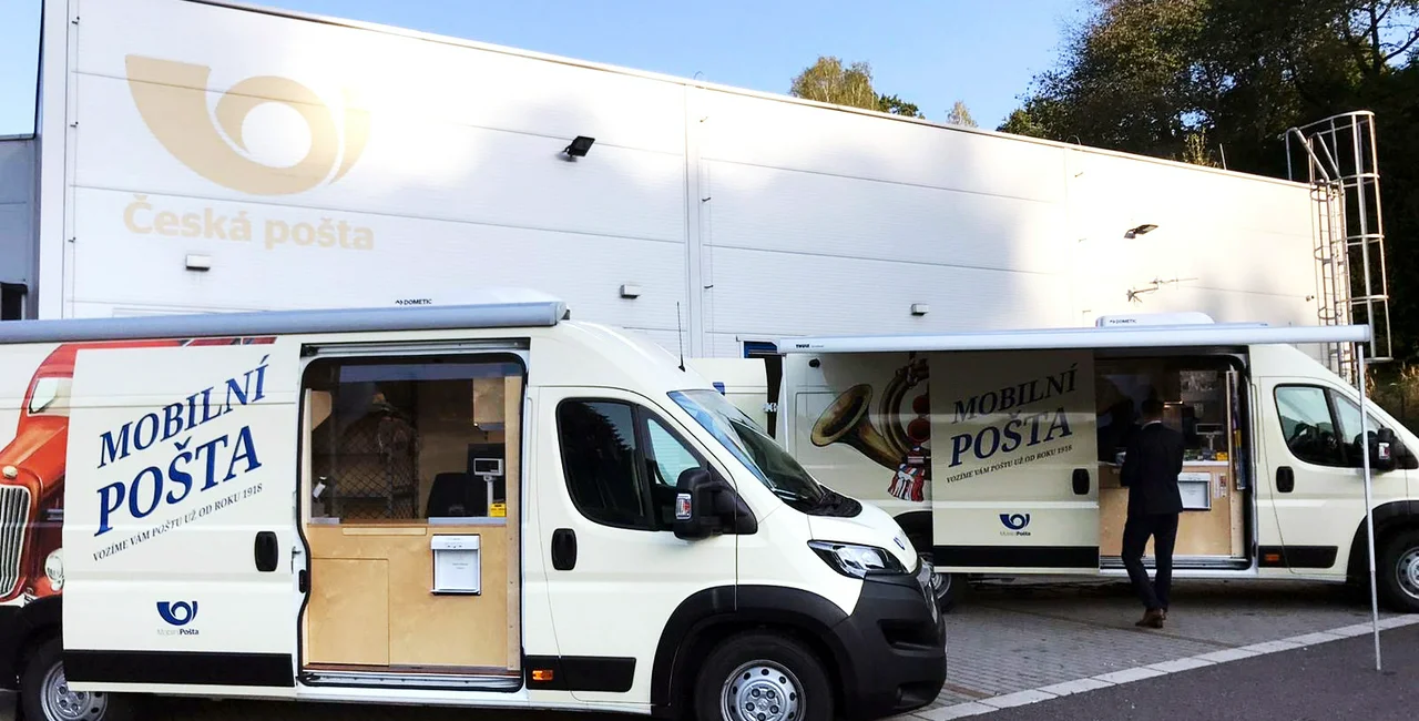 Mobile post office vans via Czech Post