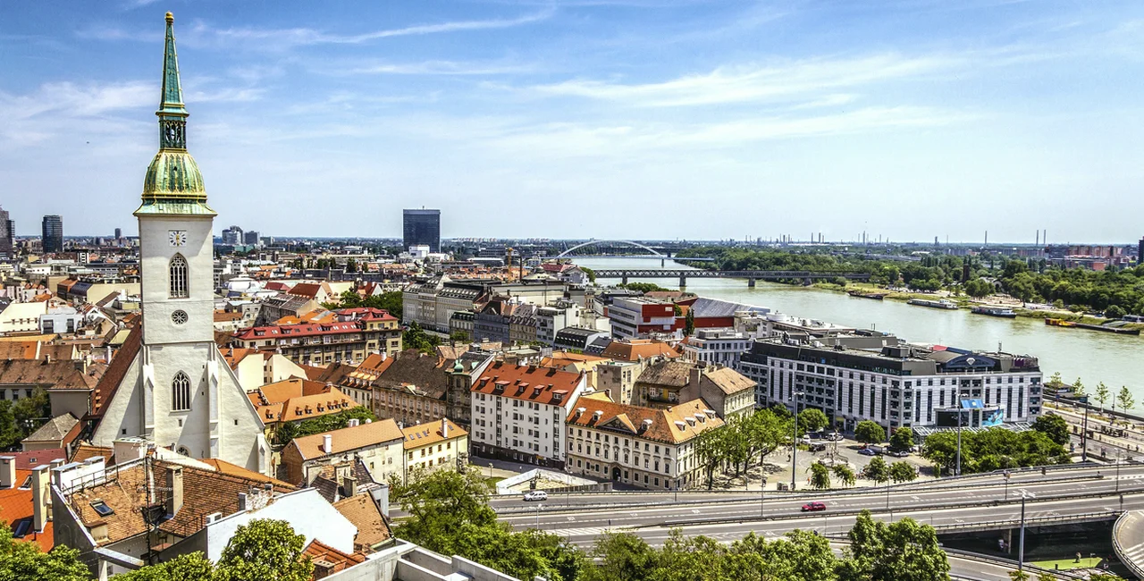 Bratislava skyline, Slovakia via iStock / QQ7