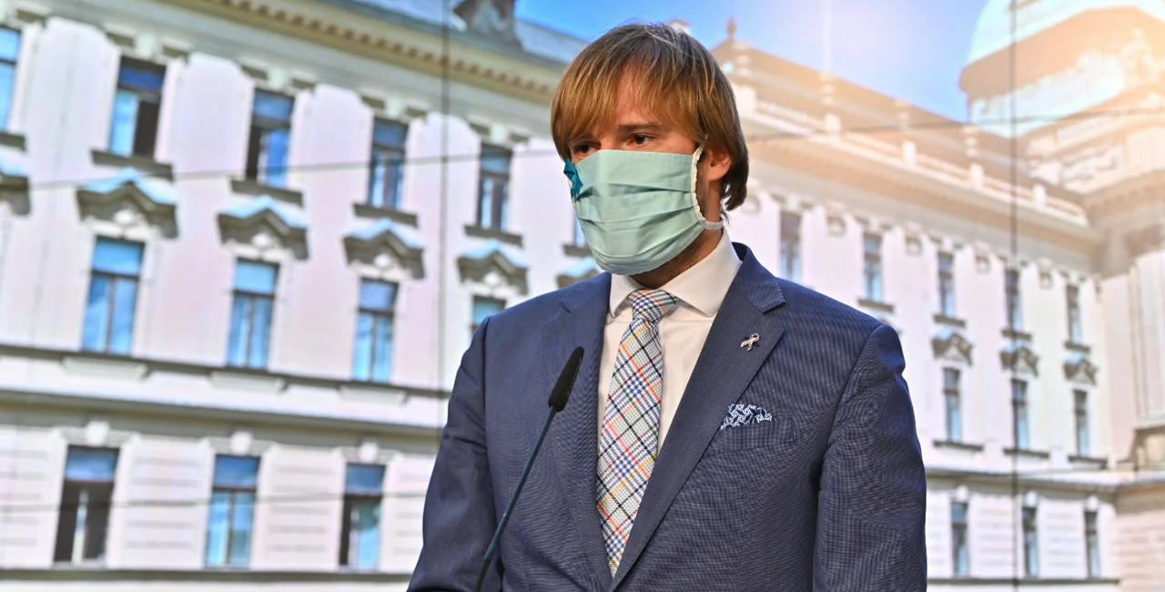 Czech Health Minister Adam Vojtěch speaks at a press conference following the Government Council for Health Risks on July 28, via vlada.cz