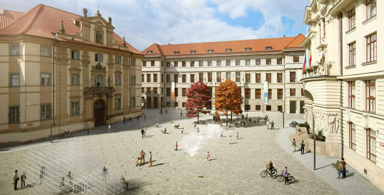 Visualization of Mariánské náměstí / via Praha.EU