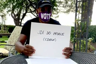 Samuel L. Jackson tries cursing in Czech to help get out the vote in the US
