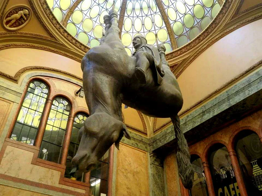 Horse statue from David Cerny in Lucerna