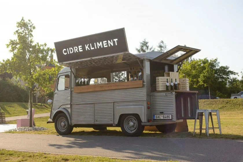 A photo of Kliment Cidre' mobile bar, courtesy of the company.