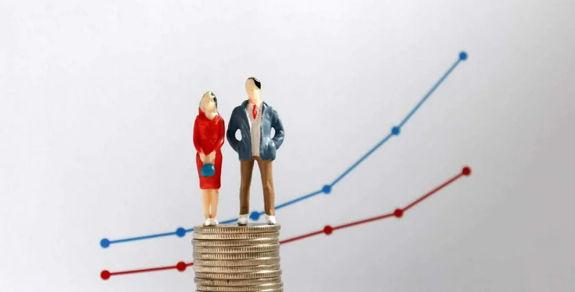 Gender pay gap, illustrative image