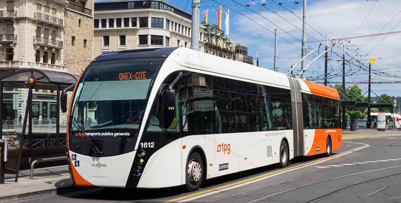 Electric bus in Geneva