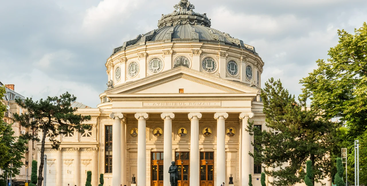 Ateneo Rumano in Bucarest, Romania via iStock / Diego Delso