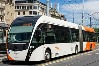 Electric bus in Geneva