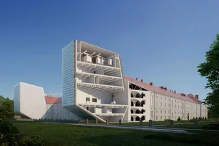 Prague’s Baroque Invalidovna complex will get modern glass wings as part of its renovation