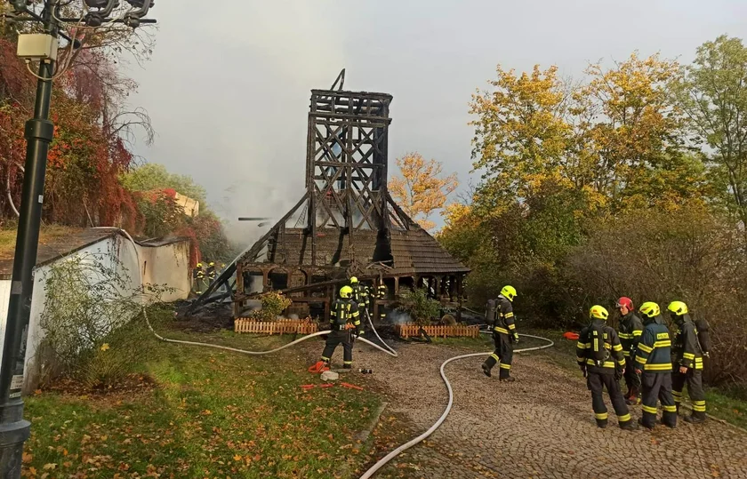 Ruins of the Church of St Michael / via Prague Fire Brigade