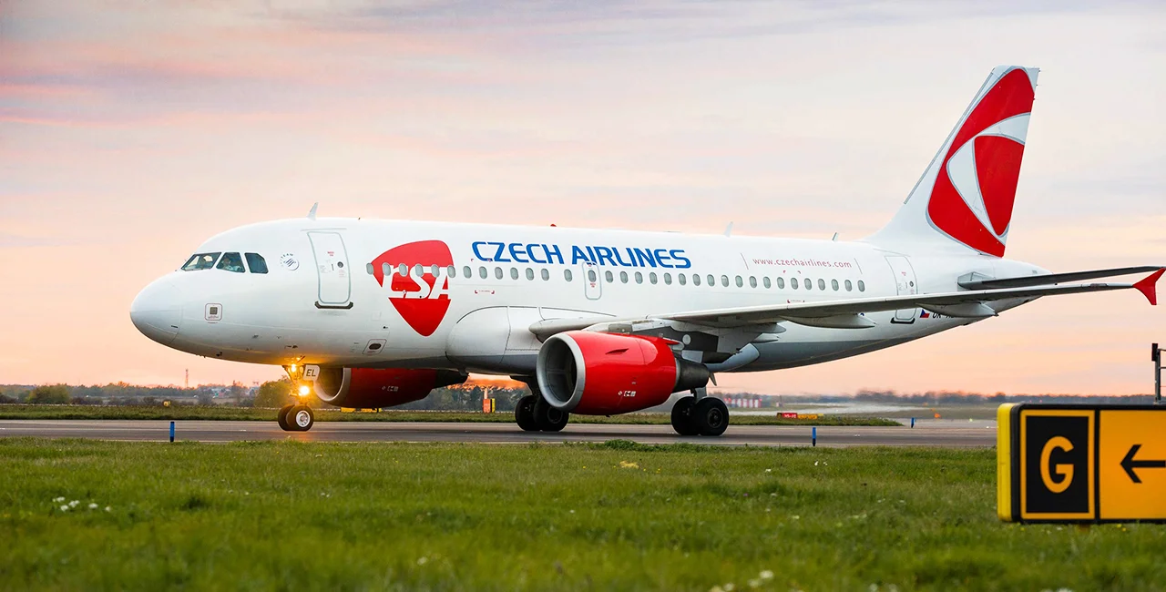 Czech Airlines plane at Prague Airport via Facebook / Czech Airlines