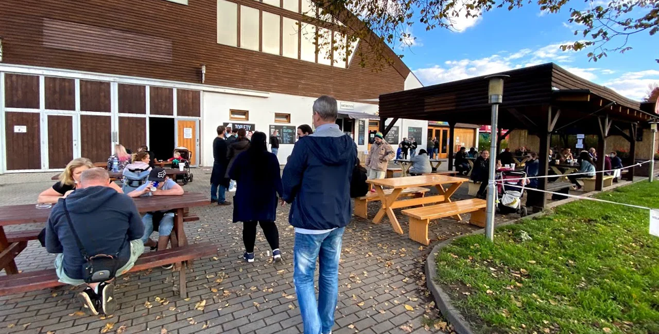 Jízdárna fast food restaurant in Prague 7 on October 24, 2020. Photo by Jason Pirodsky