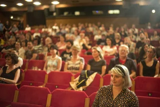 Cinema spectators via Karlovy Vary International Film Festival