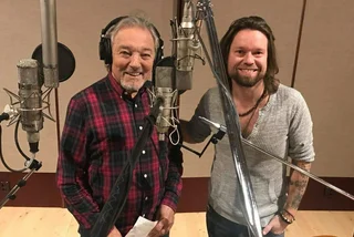 Karel Gott and Richard Krajčo recording Vánoční in January 2019 via Facebook / Karel Gott