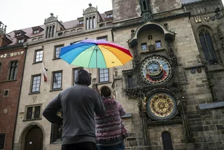 Prague temperatures may break record high on Monday, but will drop to near freezing by the end of the week