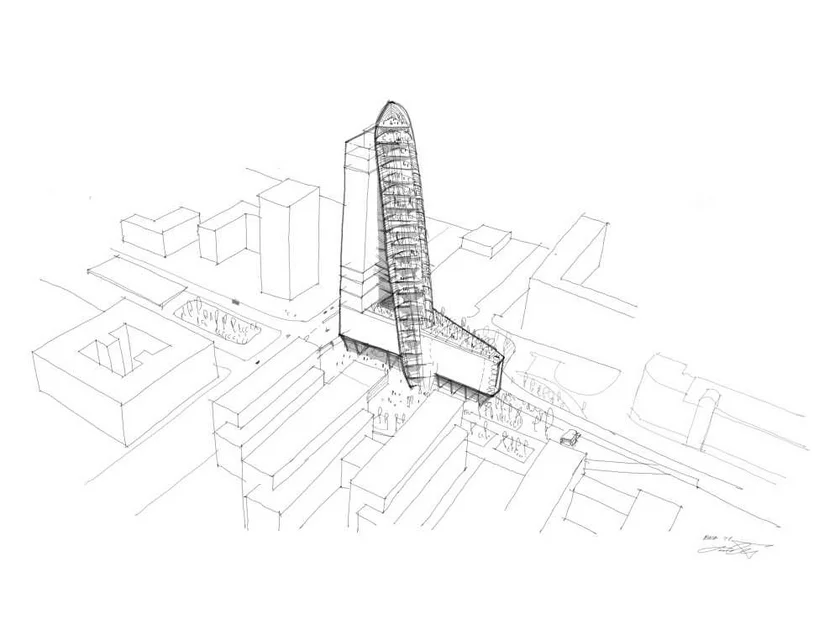 Early sketch of Top Tower / via Trigema