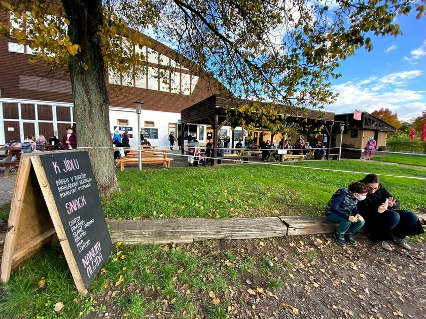 Jízdárna fast food restaurant in Prague 7 on October 24, 2020. Photo by Jason Pirodsky.