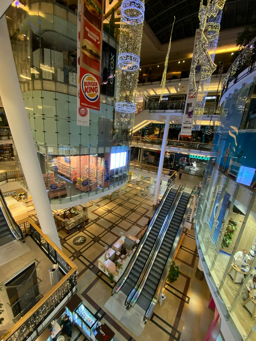 An empty Palladium during the holiday shopping season. According to epidemiologist Milan Tuček, 