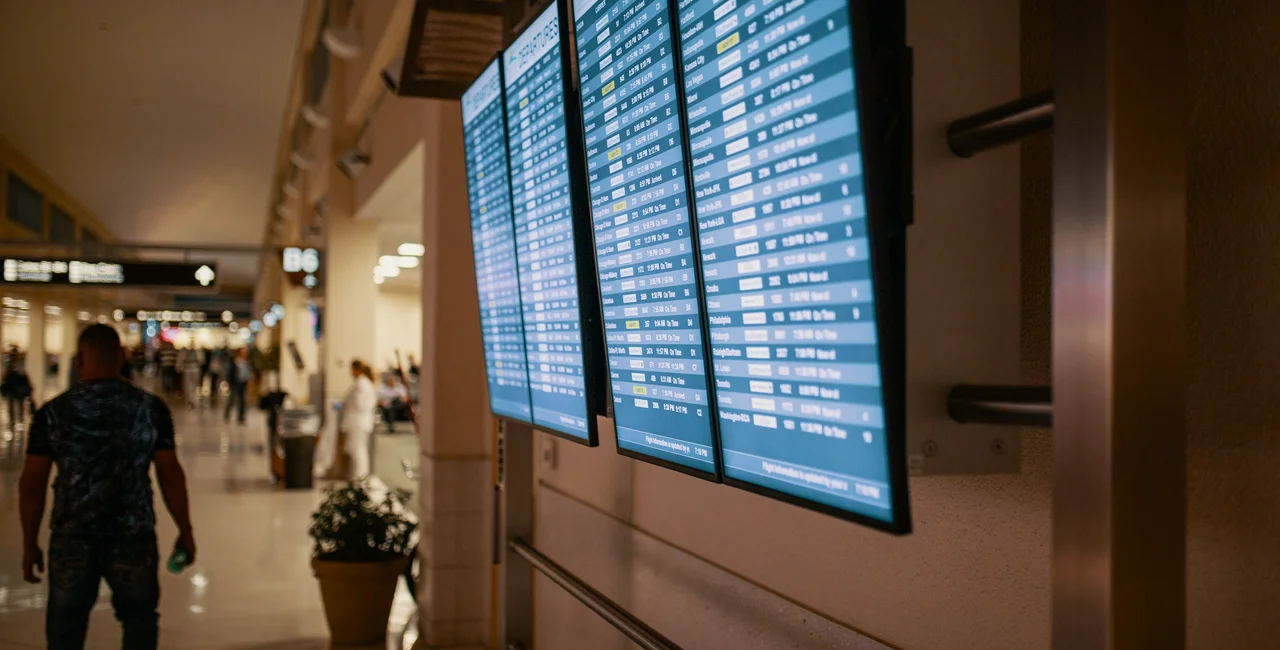 A departures board at an airport. (photo: Pexels)