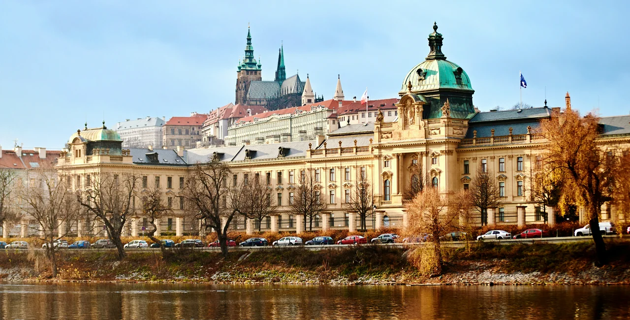 Prague Government Office and Prague Castle from the Vltava river. Photo: iStock /