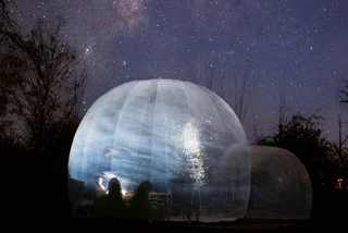 Secret bubble hotel offers a view of the night sky away from Prague’s lights