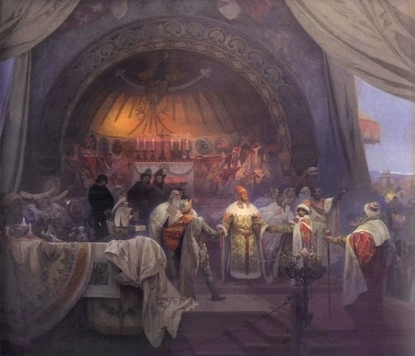 The Bohemian King Přemysl Otakar II by Alfons Mucha, 19