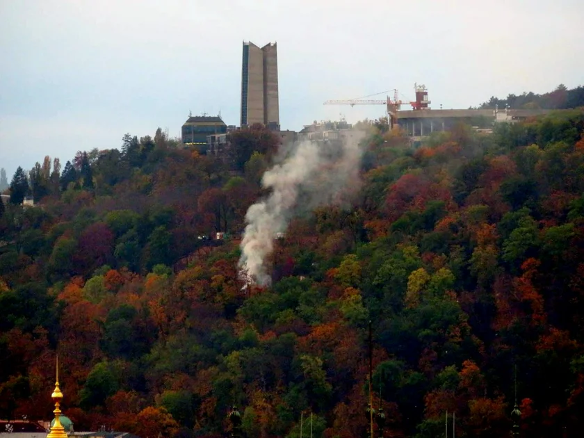 The Oct. 28 fire could be seen from across the city.