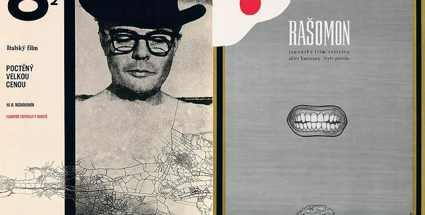 Fellini's 8 1/2 and Kurosawa's Rashomon. (photos: Terry Posters)