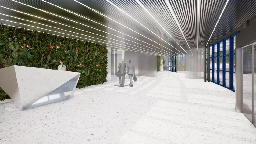 Visualization of the interior of Terminal 3. (photo: Prague Airport)