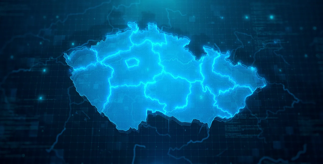 Czech map with regions via iStock / da-kuk