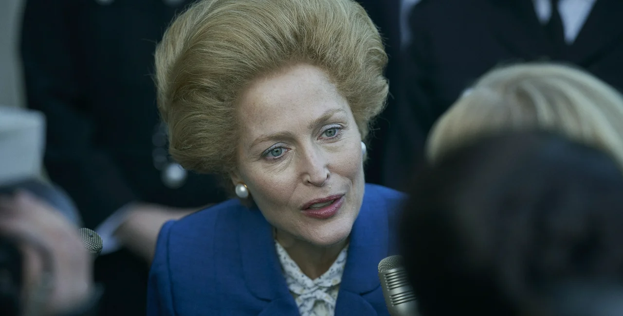Gillian Anderson as Margaret Thatcher in The Crown. Photo: Des Willie/Netflix