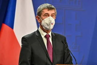 Czech PM Andrej Babiš in Budapest on February 5, 2021