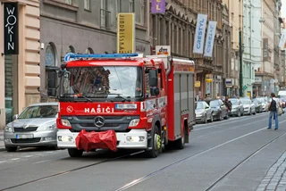 Firefighters helped deliver masks to foodbanks in the Czech Republic. Photo: Gwengoat/iStock