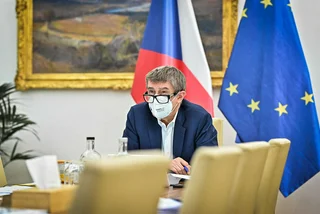 Prime Minister Andrej Babiš at Thursday's government meeting. (Photo: Vlada.cz)