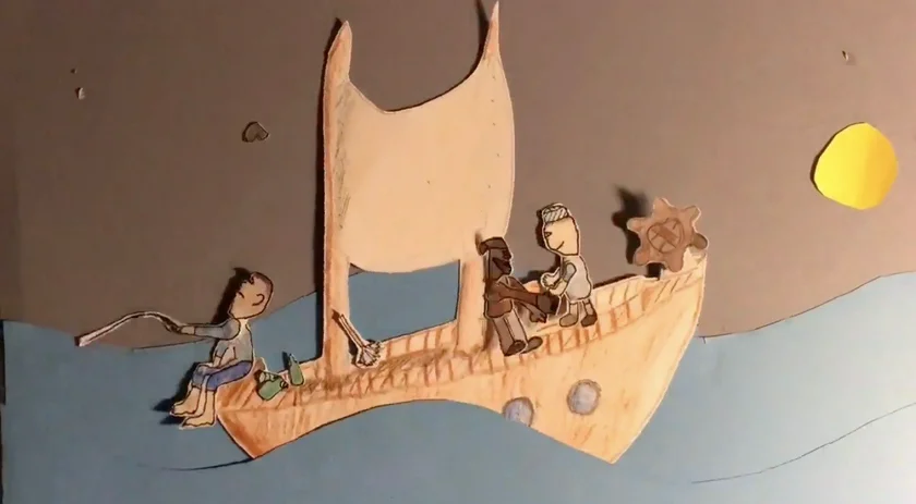 Image from Vít Rosenkranc's winning film  Robinson Crusoe.