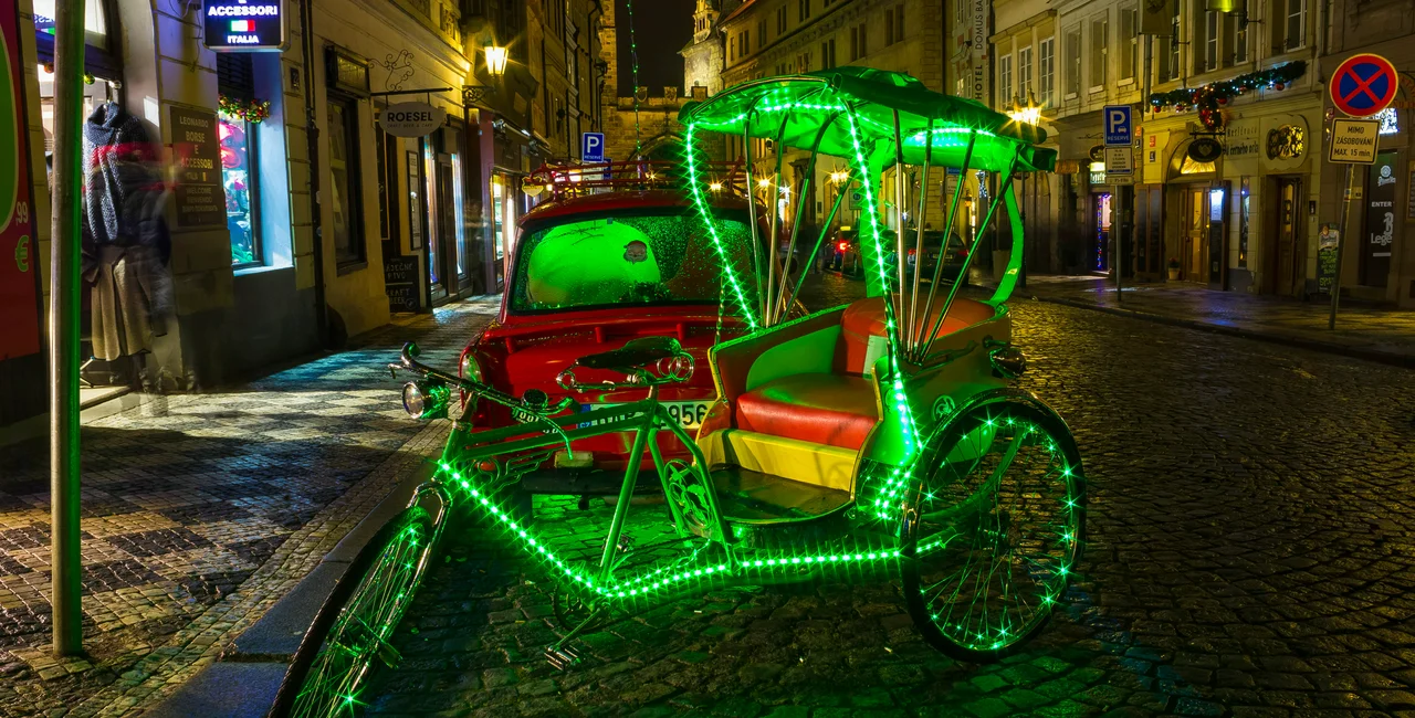 Advertising rickshaw in Prague. (Photo: iStock, Marina113)