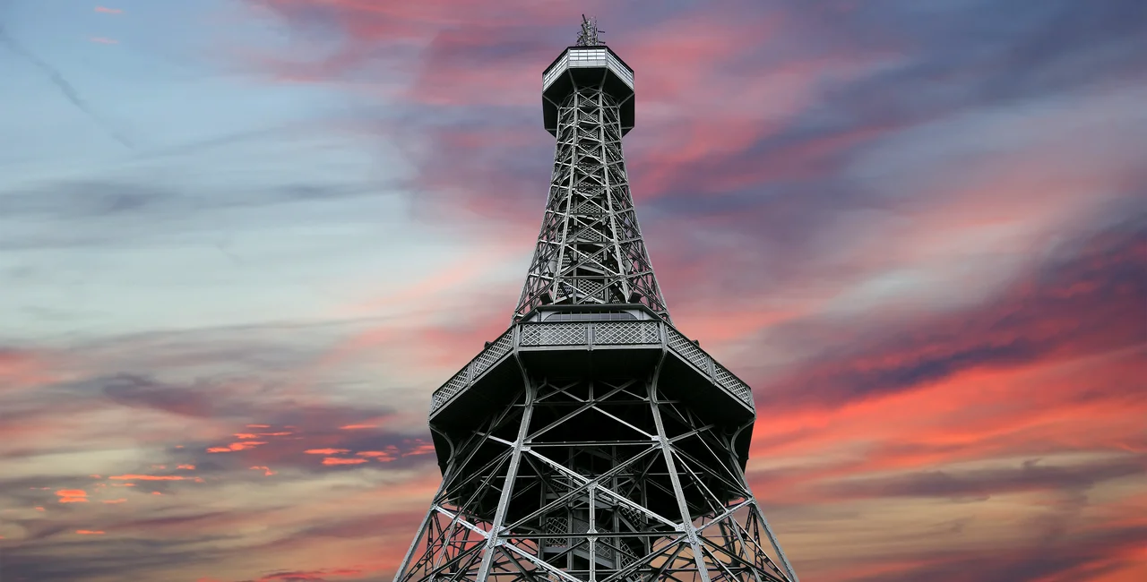 Petrin Lookout Tower (1892), Petrin Hill Park, Prague, Czech Republic (photo iStock - vladj55)