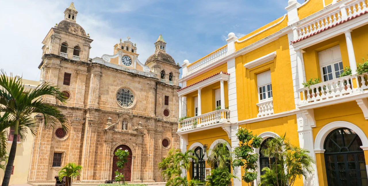 Travel to Colombia and Peru from the Czech Republic  is banned from April 12 (Photo: Church of San Pedro in Cartagena, Colombia via iStock - andresr) 